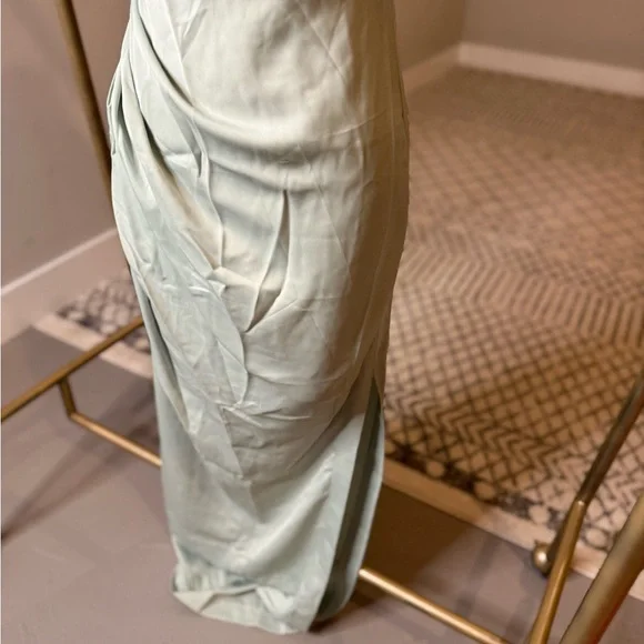 Strapless Sage Color Dress - Picture 3 of 5